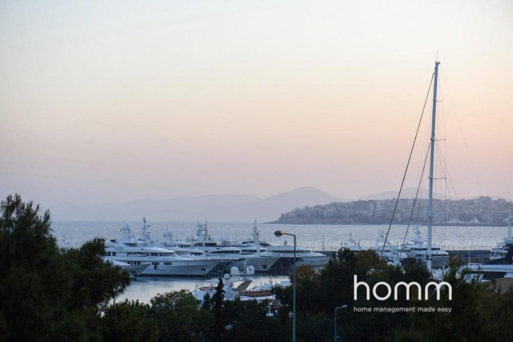 95M² Homm Spectacular Flisvos Marina Sea View Flat Apartamento Atenas Exterior foto