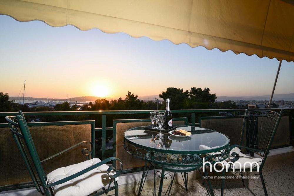 95M² Homm Spectacular Flisvos Marina Sea View Flat Apartamento Atenas Exterior foto