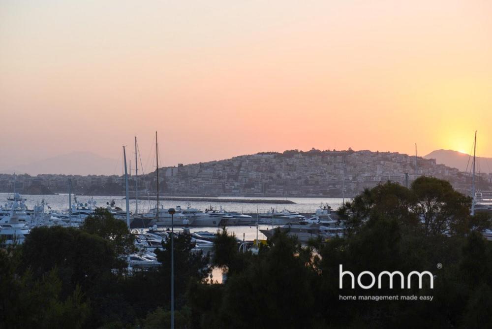 95M² Homm Spectacular Flisvos Marina Sea View Flat Apartamento Atenas Exterior foto